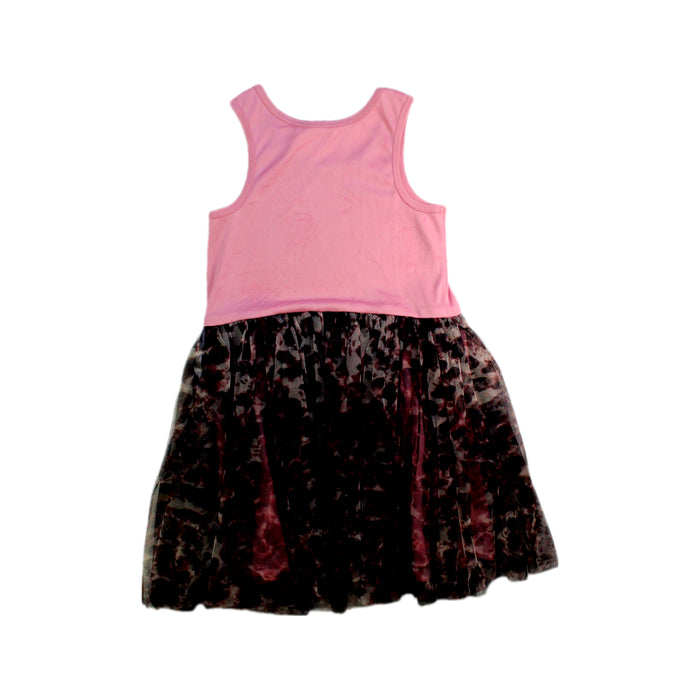 A Pink Sleeveless Dresses from Baby Sara in size 6T for girl. (Back View)