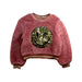 A Pink Crewneck Sweatshirts from Baby Sara in size 6T for girl. (Front View)