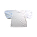 A White Short Sleeve Tops from Seed in size 5T for girl. (Back View)