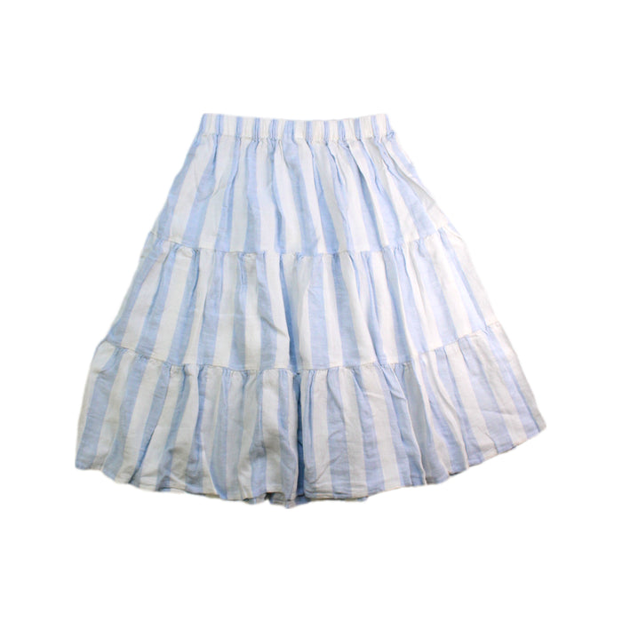 A Blue Mid Skirts from Seed in size 5T for girl. (Back View)