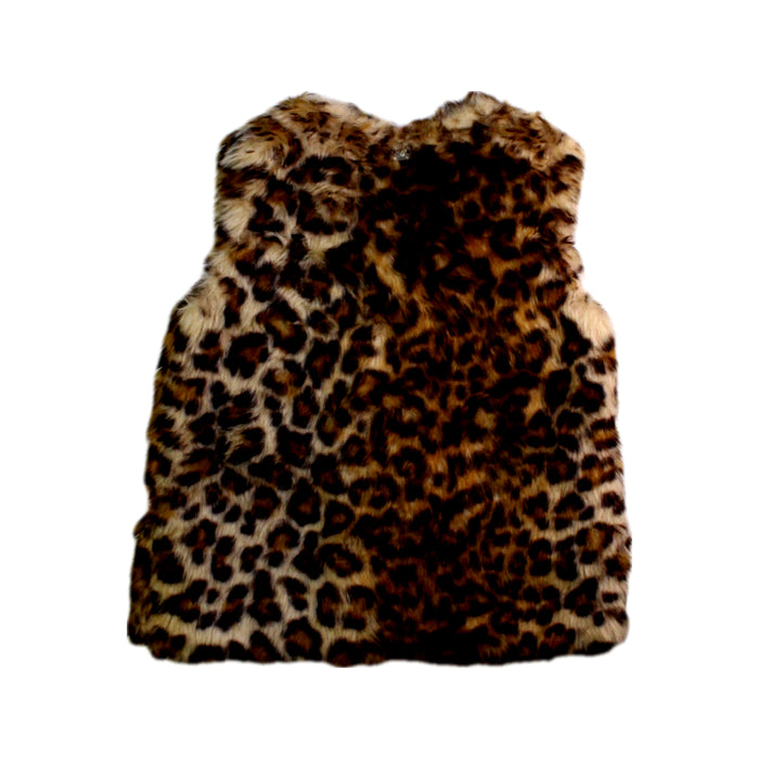 A Brown Dress Up Vests from Blumarine in size 4T for girl. (Back View)