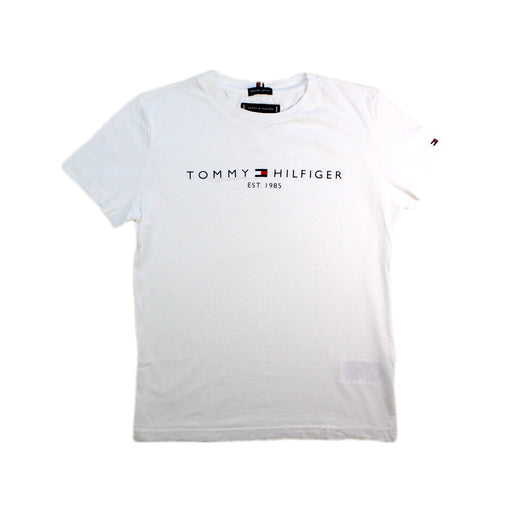 A White Short Sleeve T Shirts from Tommy Hilfiger in size 8Y for neutral. (Front View)