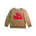 A Beige Crewneck Sweatshirts from Seed in size 5T for girl. (Front View)