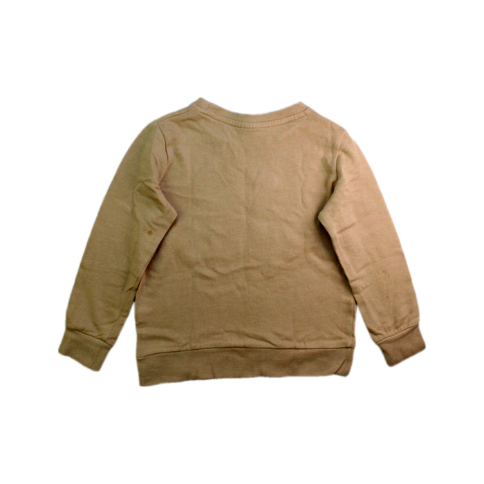 A Beige Crewneck Sweatshirts from Seed in size 5T for girl. (Back View)