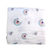 A White Swaddles from Malabar Baby in size 0-3M for neutral. (Front View)
