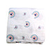 A White Swaddles from Malabar Baby in size 0-3M for neutral. (Back View)