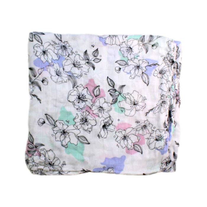 A White Swaddles from Aden & Anais in size 0-3M for girl. (Back View)