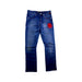 A Blue Jeans from Roberto Cavalli in size 10Y for girl. (Front View)