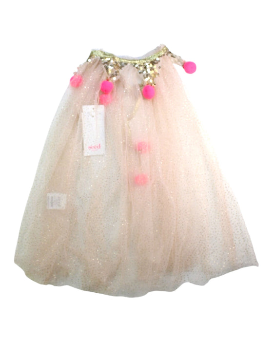 A Beige Capes & Ponchos from Seed in size 4T for girl. (Back View)