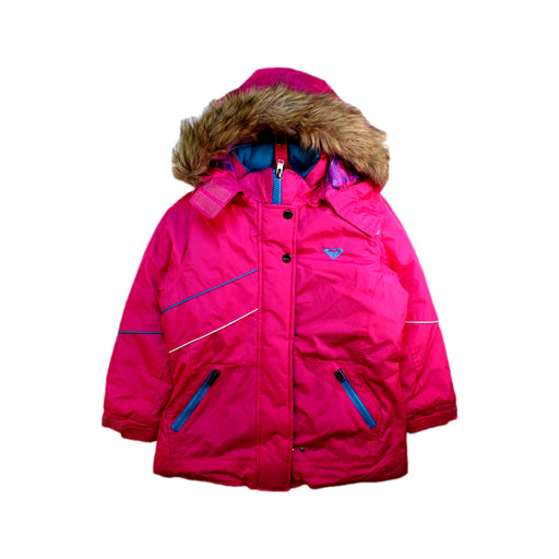 A Pink Puffer/Quilted Coats & Outerwear from Roxy in size 5T for girl. (Front View)