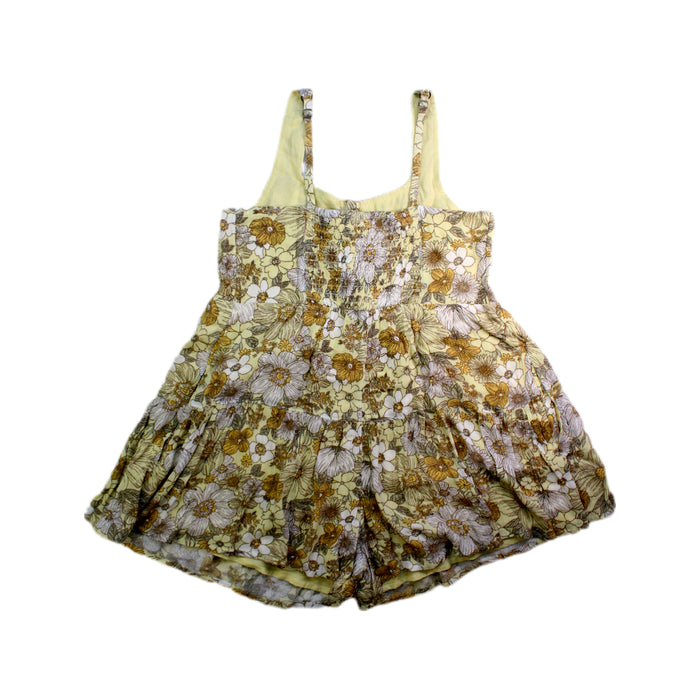 A Yellow Sleeveless Rompers from Abercrombie & Fitch in size 7Y for girl. (Back View)