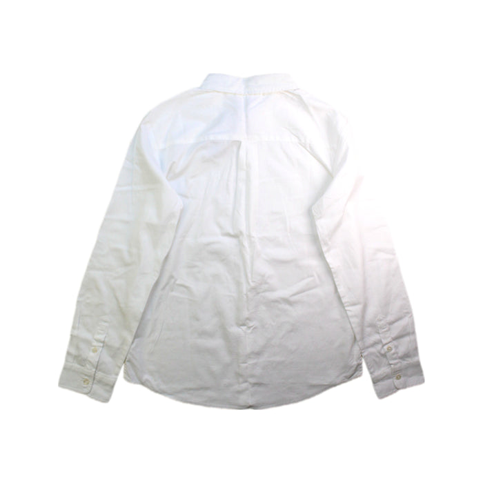 A White Long Sleeve Shirts from Jacadi in size 12Y for boy. (Back View)