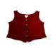 A Red Sleeveless Tops from Seed in size 4T for girl. (Front View)