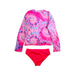 A Pink Rash Guards from Betsey Johnson in size 5T for girl. (Back View)