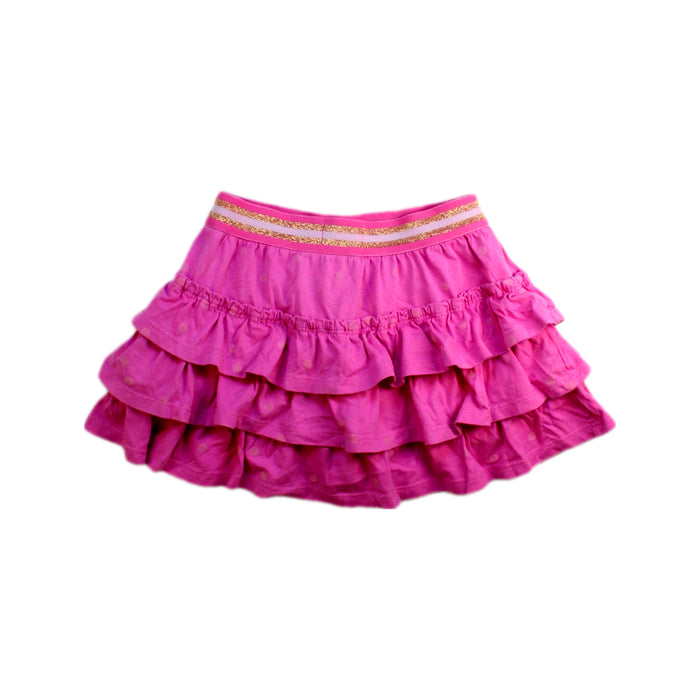 A Pink Short Skirts from Boden in size 5T for girl. (Back View)