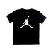 A Black Short Sleeve T Shirts from Air Jordan in size 10Y for boy. (Front View)