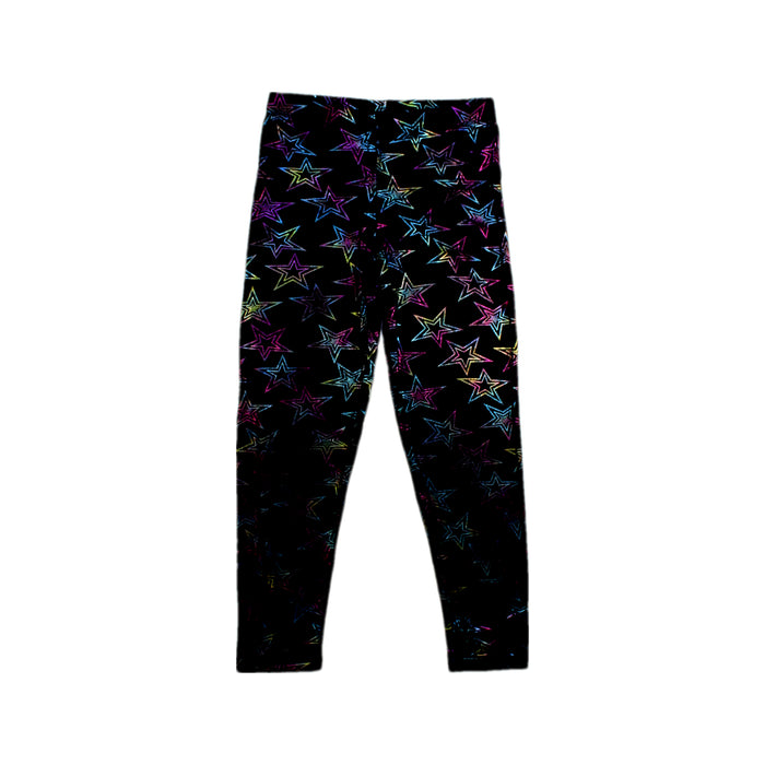 A Multicolour Leggings from Design History in size 6T for girl. (Front View)