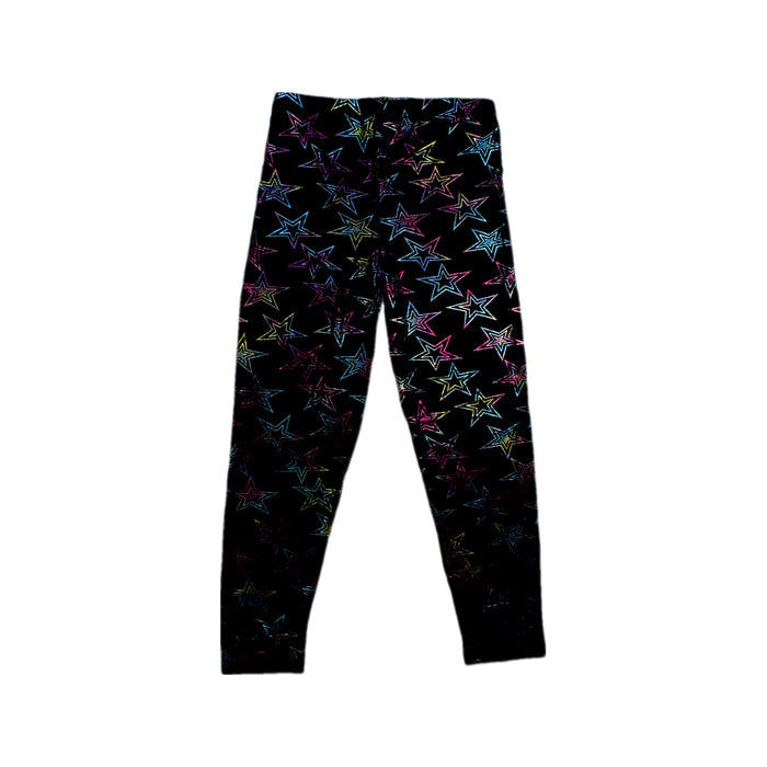 A Multicolour Leggings from Design History in size 6T for girl. (Back View)