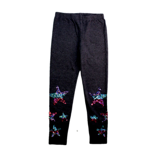 A Black Leggings from Monsoon in size 5T for girl. (Front View)