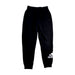 A Black Sweatpants from Adidas in size 10Y for boy. (Front View)