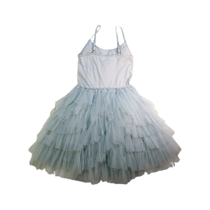A Blue Sleeveless Dresses from Tutu Du Monde in size 5T for girl. (Back View)