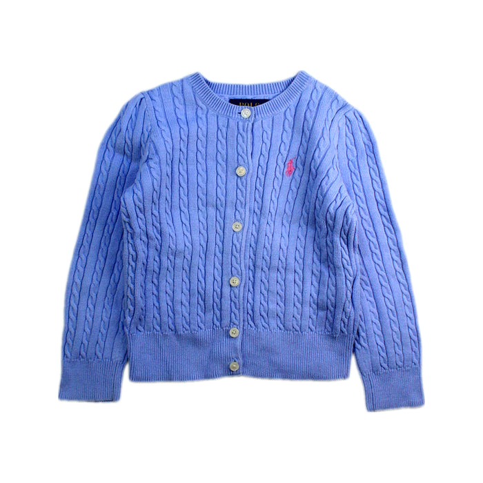 A Blue Cardigans from Polo Ralph Lauren in size 3T for girl. (Front View)