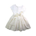 A White Short Sleeve Dresses from Polo Ralph Lauren in size 4T for girl. (Front View)