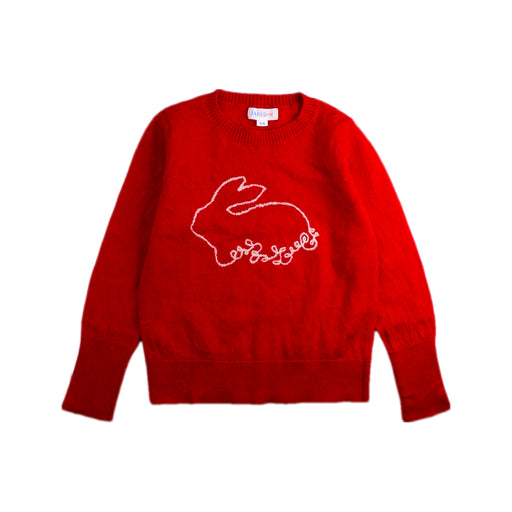 A Red Knit Sweaters from Jared.M in size 5T for girl. (Front View)