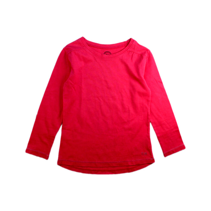 A Red Long Sleeve T Shirts from La Compagnie des Petits in size 5T for girl. (Front View)