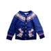 A Blue Cardigans from Jojo Maman Bébé in size 5T for girl. (Front View)