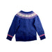 A Blue Cardigans from Jojo Maman Bébé in size 5T for girl. (Back View)