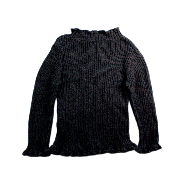 A Black Knit Sweaters from Kumikyoku in size 2T for girl. (Back View)