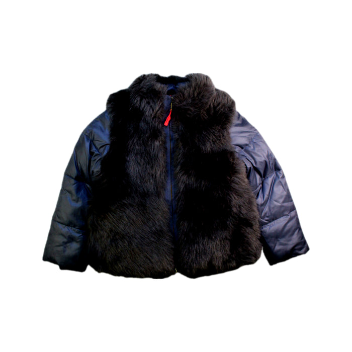 A Black Puffer/Quilted Coats & Outerwear from Crewcuts in size 4T for girl. (Front View)