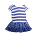 A White Short Sleeve Dresses from Polo Ralph Lauren in size 3T for girl. (Back View)