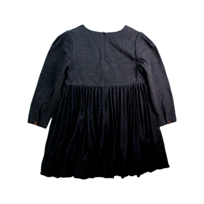 A Black Long Sleeve Dresses from Jacadi in size 4T for girl. (Back View)