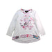 A White Long Sleeve Tops from Roberto Cavalli in size 4T for girl. (Front View)