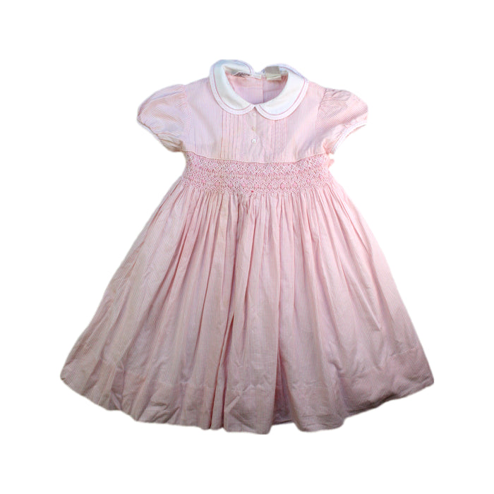 A Pink Short Sleeve Dresses from Sarah Louise in size 3T for girl. (Front View)