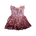 A Pink Sleeveless Dresses from Seed in size 3T for girl. (Front View)