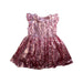 A Pink Sleeveless Dresses from Seed in size 3T for girl. (Back View)