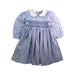 A Blue Long Sleeve Dresses from Sarah Louise in size 12-18M for girl. (Front View)