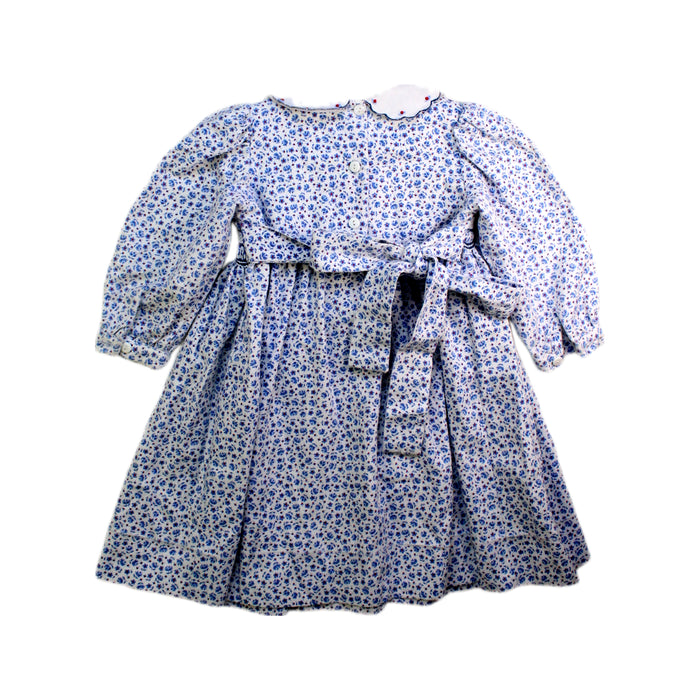 A Blue Long Sleeve Dresses from Sarah Louise in size 12-18M for girl. (Back View)