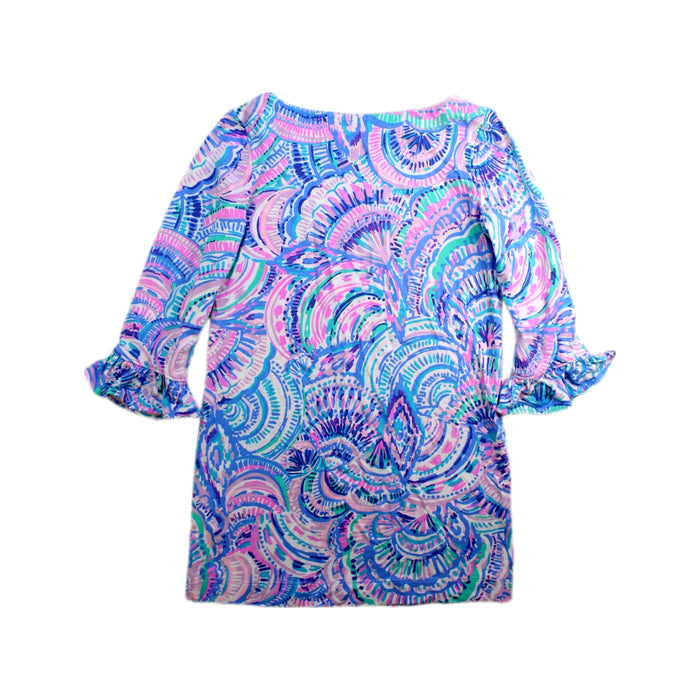 A Multicolour Long Sleeve Dresses from Lilly Pulitzer in size 4T for girl. (Back View)