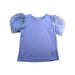 A Blue Short Sleeve Tops from Seed in size 4T for girl. (Front View)