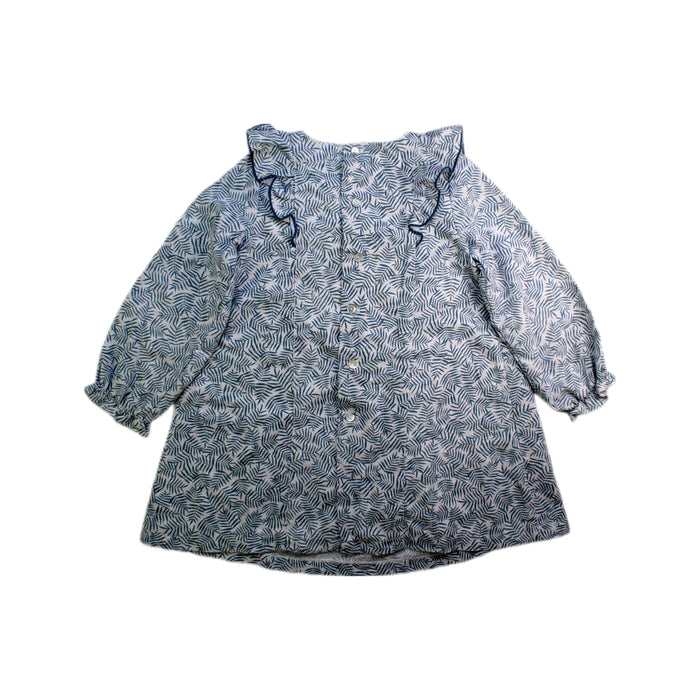 A Blue Long Sleeve Dresses from Fina Ejerique in size 4T for girl. (Back View)