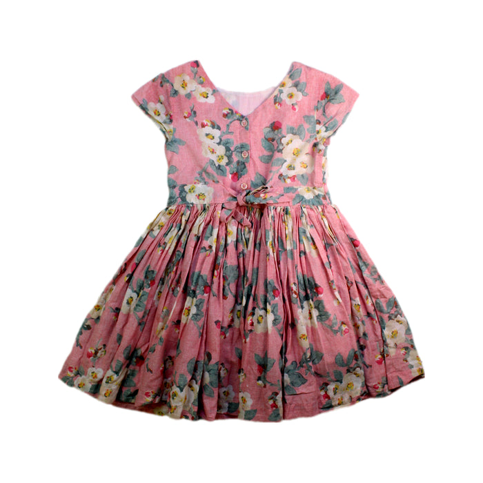 A Pink Short Sleeve Dresses from Cath Kids London in size 2T for girl. (Back View)