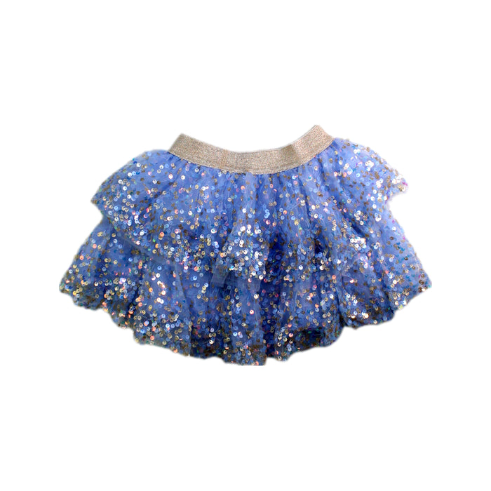 A Blue Tulle Skirts from Seed in size 5T for girl. (Back View)
