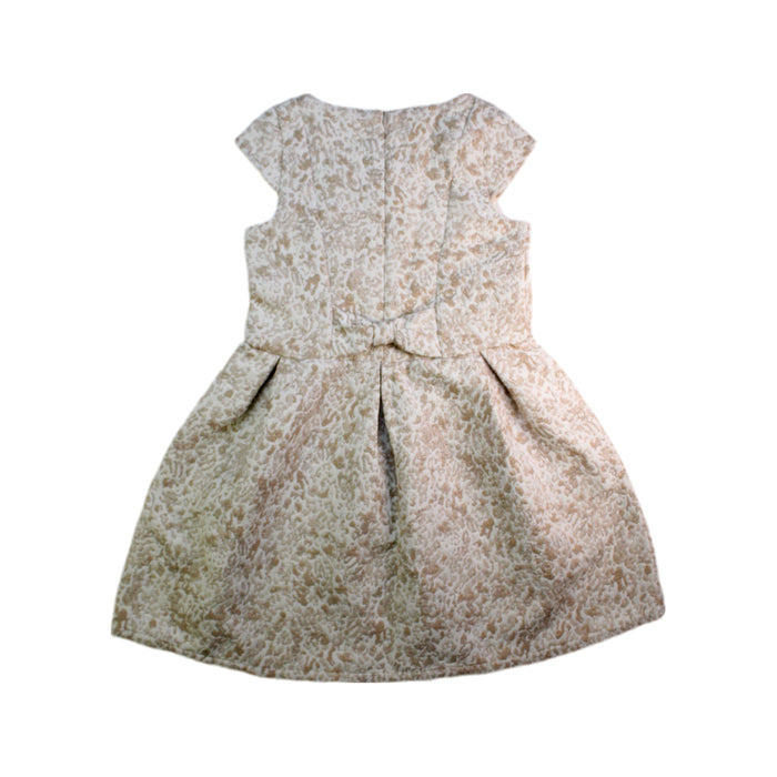 A Beige Short Sleeve Dresses from IKKS in size 8Y for girl. (Back View)