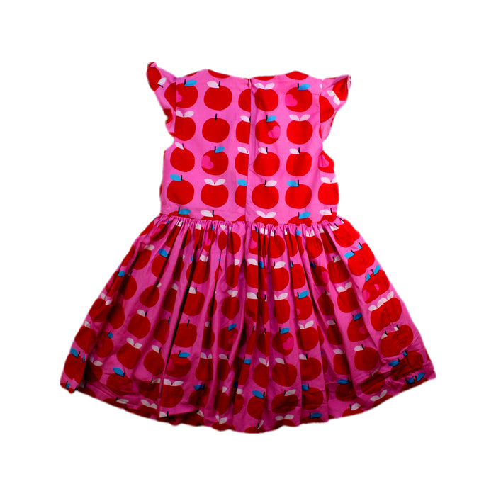 A Pink Sleeveless Dresses from Jacadi in size 5T for girl. (Back View)