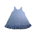A Blue Sleeveless Dresses from Petit Bateau in size 4T for girl. (Back View)