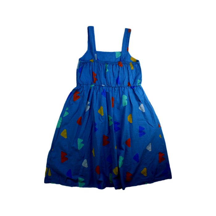 A Blue Sleeveless Dresses from Bobo Choses in size 8Y for girl. (Back View)